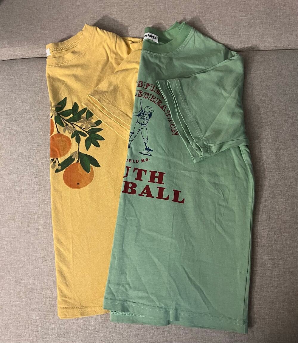 Set of 2 Colorful Korean-Style Tops